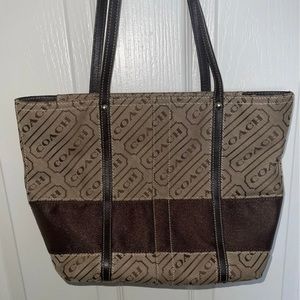 Brown Coach Shoulder Bag
